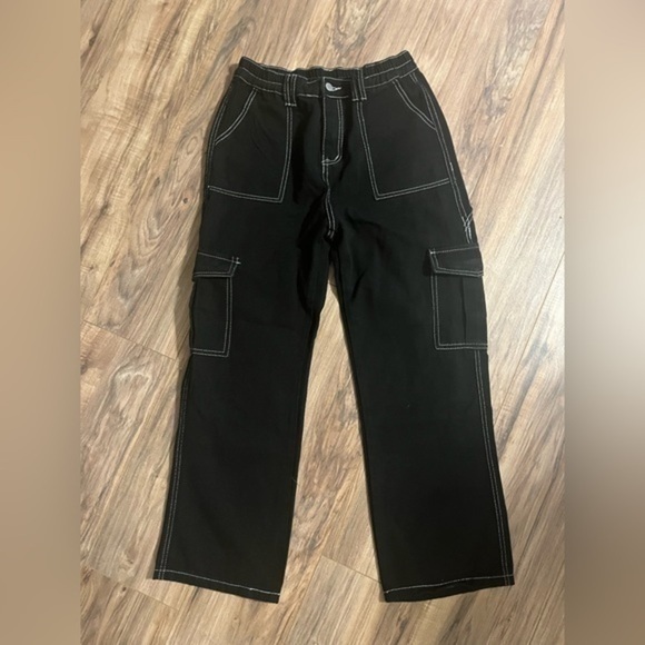 Cargo Work Pants for Women Ladies High Waist Street Loose Cargo Pants - Picture 4 of 11